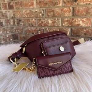 Michael Kors Burgundy Fanny pack